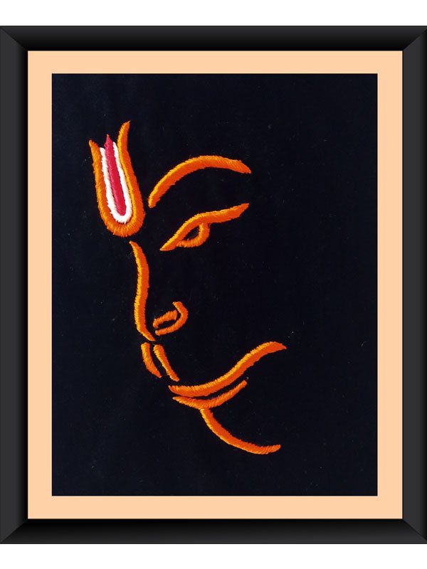 Hanuman Ji Flag - Fabric handmade Dhaja | Rose Hill