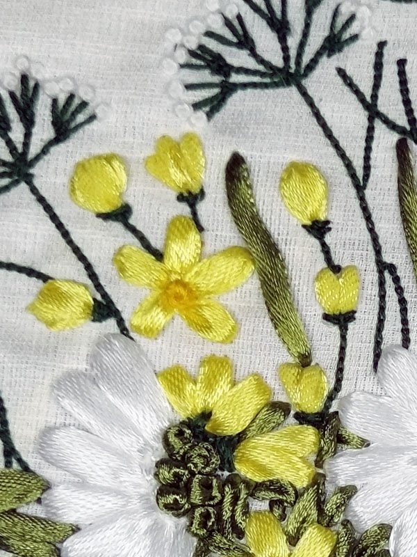 Floral Daisy | Embroidery Wall Hanging | Art Wall Hanging Export India